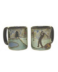 Golfer Stoneware Mug by   