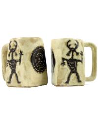 Petroglyphs Square Stoneware Mug by   
