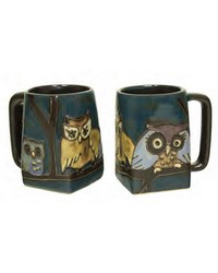 Owls on Branch Stoneware Mug by   