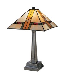Edmond Mission Table Lamp Antique Bronze by   