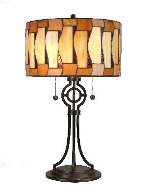 dale tiffany,tiffany lamp,lighting,lamps,lights,tiffany lighting,designer lighting,glass lamps,lamp,shop lighting,discount lighting,discount lamps,discount tiffany lamps Tiffany Art Glass Lamp with Metal Base