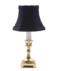 Square Base Candlestick Lamp-Black by   