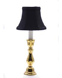 Brass Candlestick Lamp-Black by   