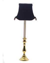 Silk Pagoda Candleholder Buffet Lamp-Black by   