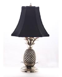 Pewter Pineapple Lamp-Black by   
