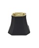 Lake Shore Lampshades Cut Corner Square Bell Black (with Bronze Lining)
