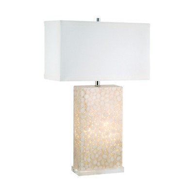 lamps,table lamps,lighting,contemporary lighting,contemporary lamps,floor lamps,modern lamps,eco friendly products Cream River Rock Table Lamp