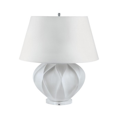 lamps,table lamps,lighting,contemporary lighting,contemporary lamps,floor lamps,modern lamps,eco friendly products White Bisque Lotus Lamp White Bisque Lotus Table Lamp