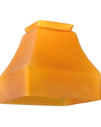 5in Sq Bungalow Frosted Amber Shade 101510 by   