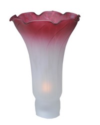 4.5in W X 6in H Pink White Pond Lily Shade 10159 by   