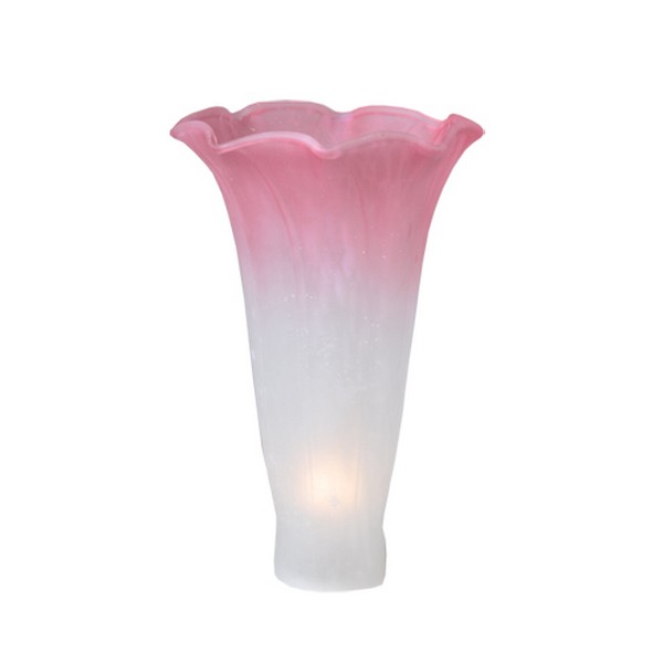 3in W x 5in H White Pink Lily Shade 10187 Lamps