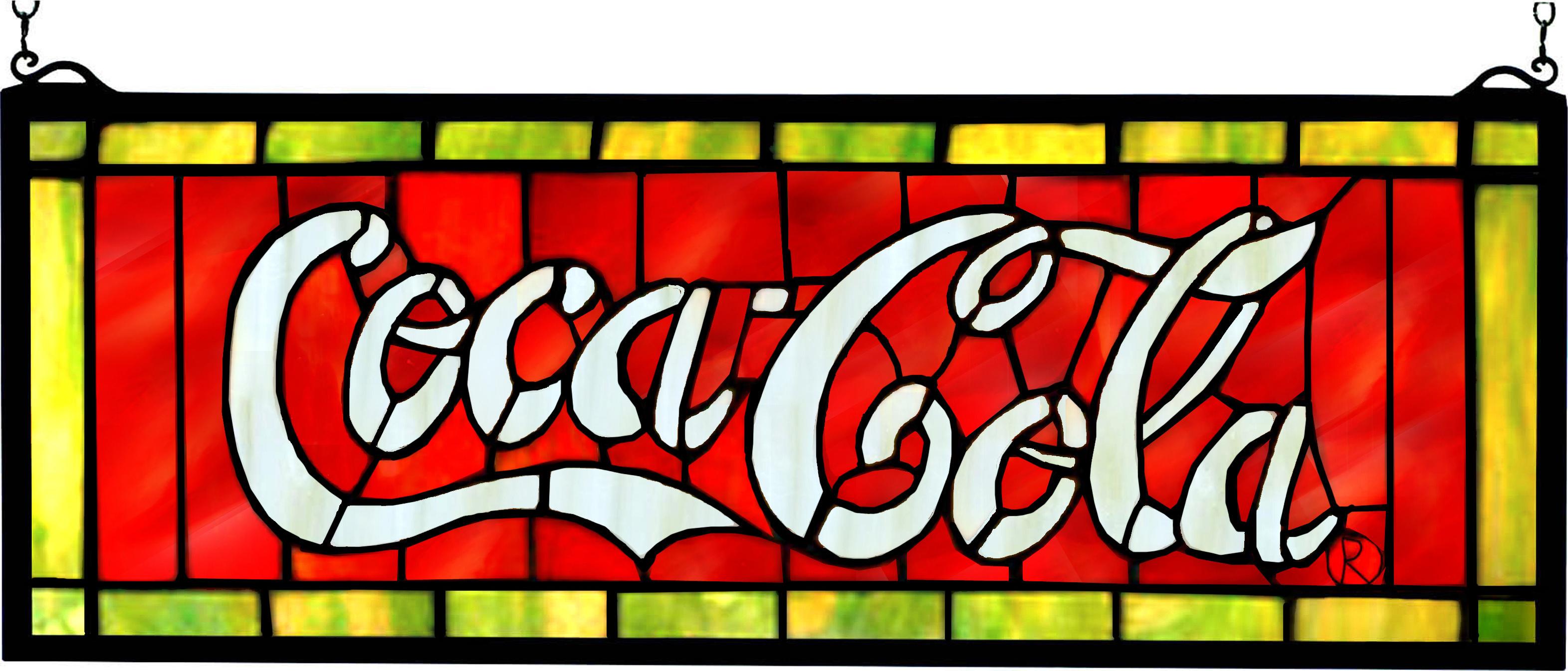 CocaCola Stained Glass Window 106206 Accessories