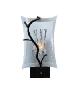 Meyda Tiffany Twigs Fused Glass Wall Sconce Black/Frost White