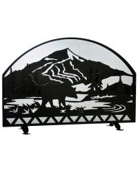 Bear Creek Arched Fireplace Screen 112054 by   