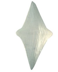 6in W Metro Clear Mist Slumped Diamond Panel 113940 by   