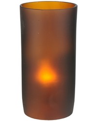 3in W Cylindre Frosted Amber Glass Shade 114025 by   