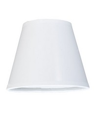 5in W X 4in H Taos White Glossy Parchment Shade 117444 by   