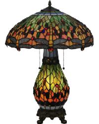 Tiffany Hanginghead Dragonfly Table Lamp 118845 by   