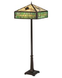 Green Pine Branch Mission Floor Lamp 119175 by   