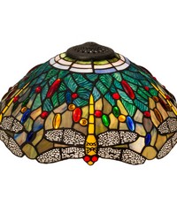 16in W Tiffany Hanginghead Dragonfly Shade 119649 by   