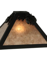 11.5in Sq Oak Leaf  Acorn Shade 122863 by   
