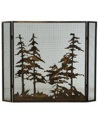 Tall Pines Folding Fireplace Screen 124964 by   