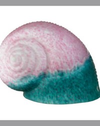 5in W X 6in L PINK TEAL PATEDEVERRE SNAIL SHADE 12600 by   