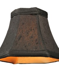 6in W X 4.5in H Hexagon Black Fabric Shade 128307 by   