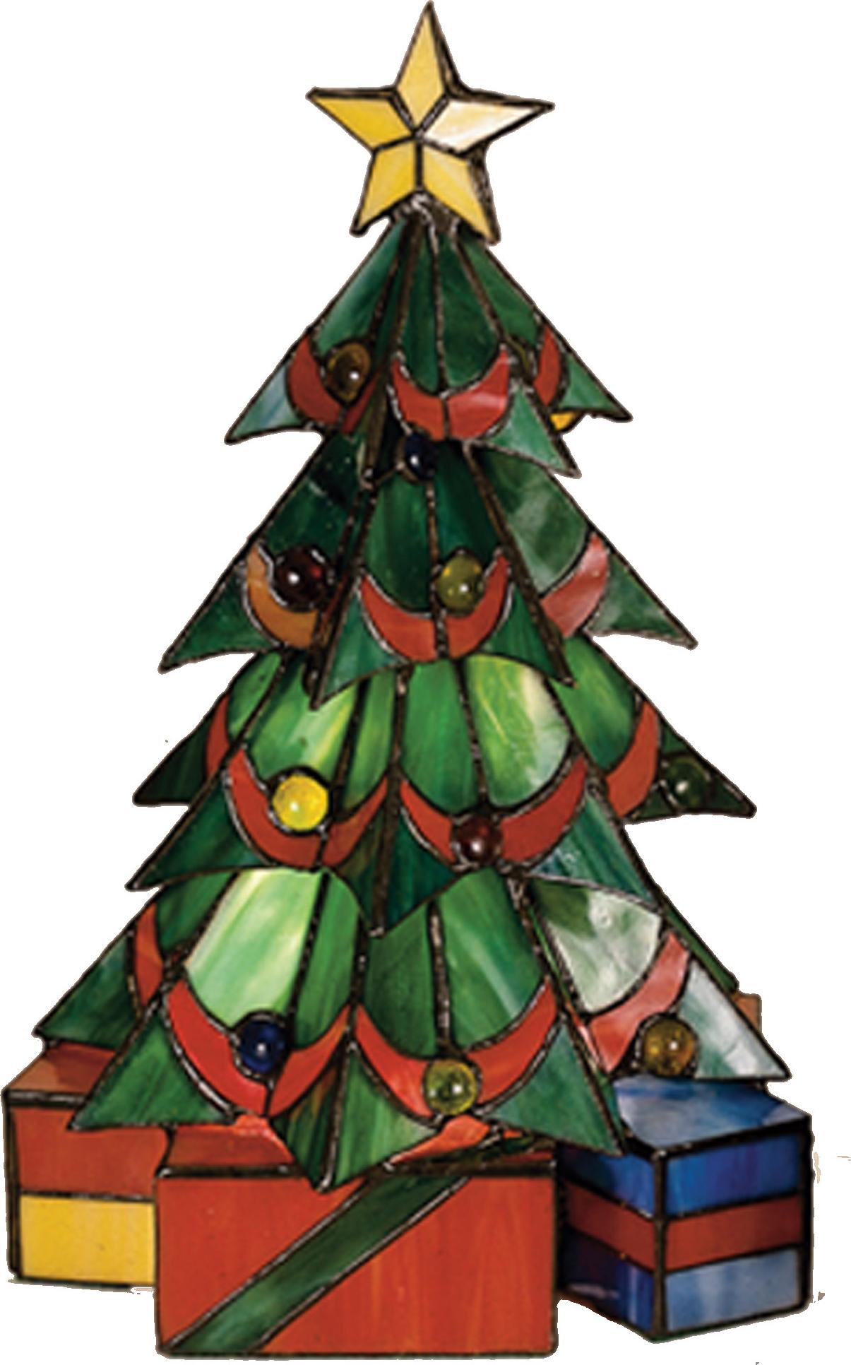 витраж елка