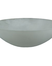 9in W X 3in H Bowl Frosted Glass Shade 133025 by   