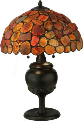 Arts & Crafts MEYDA ORIGINALS Jasper Red Table Lamp