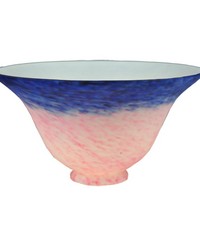 7.5in W PINK BLUE PATEDEVERRE BELL SHADE 13940 by   
