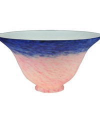 7.5in W PINK BLUE PATEDEVERRE BELL SHADE 13940 by  Kasmir 