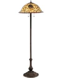 Burgundy Pinecone Floor Lamp 139894 by   