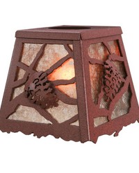 6in SQ BRANCH PINECONE RING SHADE 142630 by   