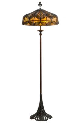 Victorian NEW ITEMS Original Handel Peacock Floor Lamp
