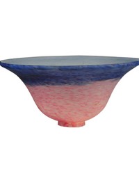 10in W PINK BLUE PATEDEVERRE BELL SHADE 14640 by   