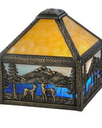 9in Sq Deer Lodge Shade 147736 by   