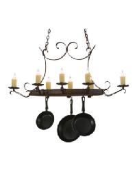 Handforged Oval 8 Lt Pot Rack 151157 by   