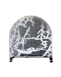 Fly Fishing Creek Arched Fireplace Screen 15672 by   