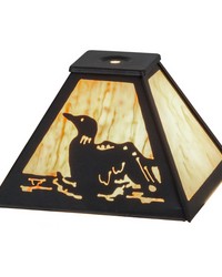 8in Sq Loon Shade 160842 by   