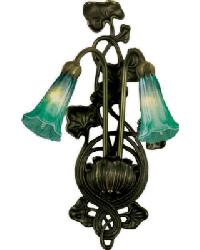 Green Pond Lily 2 Lt Wall Sconce 17092 by   
