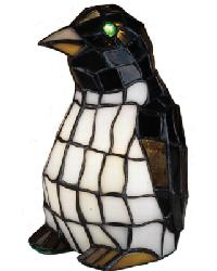 Penguin Tiffany Glass Accent Lamp 18470 by  S Harris 