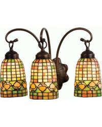 Tiffany Acorn 3 Lt Vanity Light 18866 by   