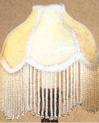 6in W Fabric  Fringe Recurve Ivory Shade 21052 by  Grey Watkins 