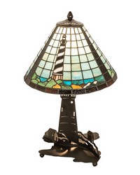 22.5in High Lighthouse Double Lit Table Lamp 215491 by   