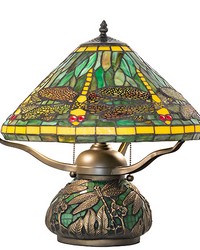 16in High Tiffany Dragonfly Table Lamp 215818 by   