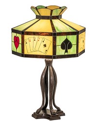 32.5in High Poker Face Table Lamp 252404 by  Maxwell Fabrics 