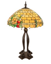 33in High Duffner Kimberly Hollyhock Table Lamp 253006 by   