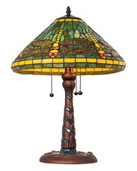23in High Tiffany Dragonfly Table Lamp 259779 by   
